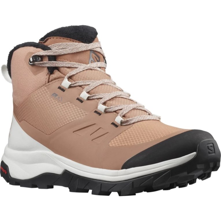 Botas de Invierno Salomon Outsnap CSWP Mujer Marrom | MX QAKP237